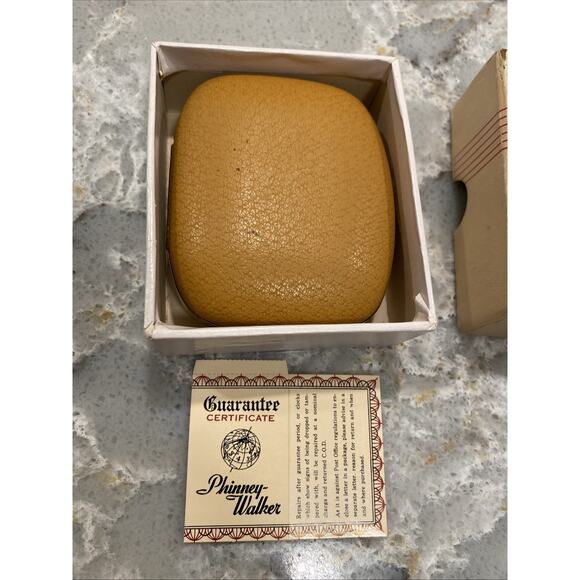 Vintage Phinney Walker PW9 Wind-Up Travel Alarm Clock Germany Box DOESNT WORK - Picture 2 of 16